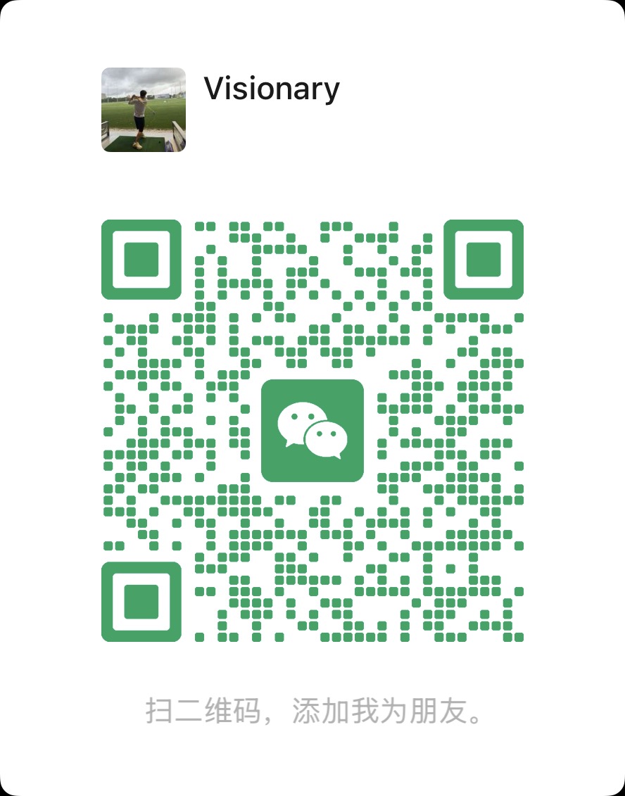 Visionary WeChat profile and friend QR code. Confirm the name before adding.